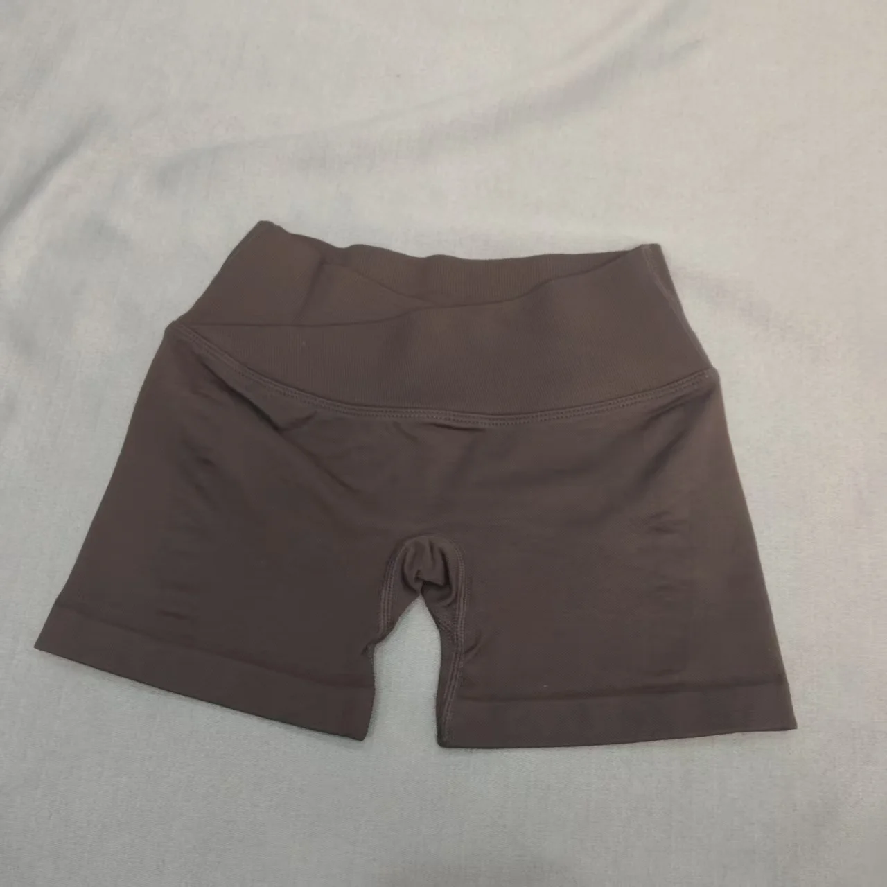Short Deportivo de Cintura Alta para Mujer, Color Sólido, para Fitness, Yoga, Ciclismo, Entrenamiento Integral, Jogging, Resistente a Sentadillas