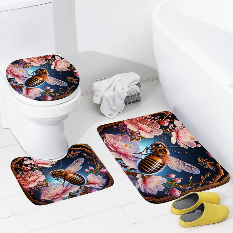 home bathroom floor mats Modern Nordic style Bath Foot mat modern bathroom accessories rug Toilet mat Bathtub anti-slip carpet