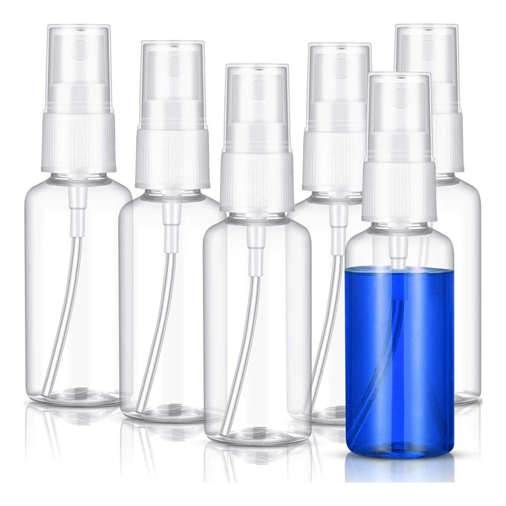 ABKR-100PCS 60 Ml Transparent Plastic Perfume Atomizer Small Mini Empty Spray Refillable Bottle