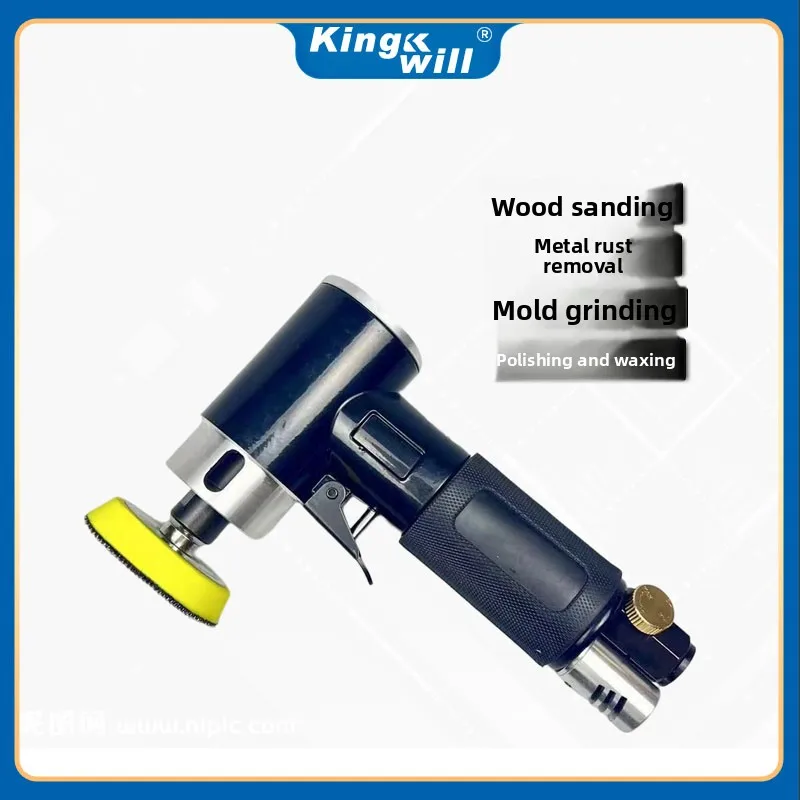 1-Inch 2inch 3inch Pneumatic Grinder Polisher Small Car Waxing Machine Right-Angle Industrial-Grade Sandpaper Grinder