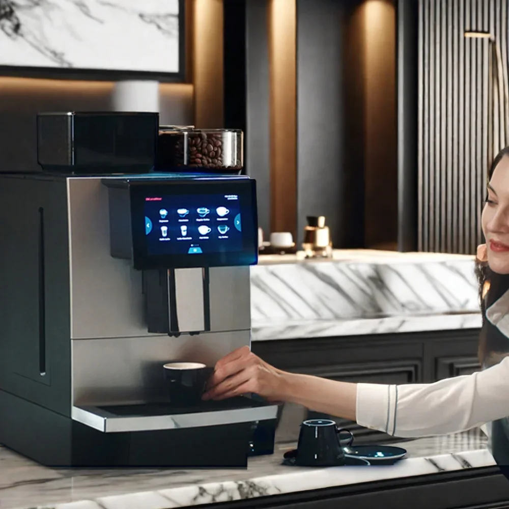 Italiaanse Cappuccino Smart Professionele Auto Latte Super Volautomatische Commerciële Espresso Koffiemachine Voor Kantoor