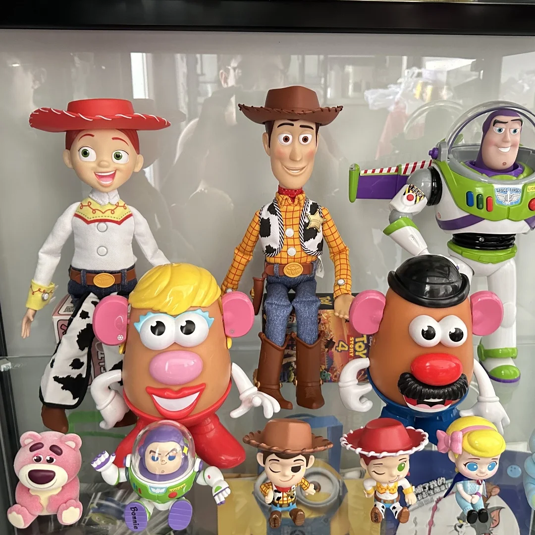 Disney Toy Story3 Woody Cable Pull Ring Produces Sound Interaction Puppet Toys Animation Master In Stock Kawaii