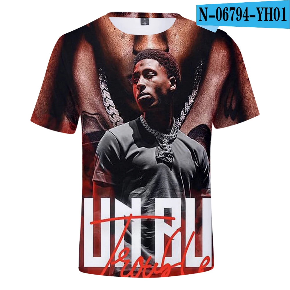 Popular Oversized T Shirt Youngboy Never Broke Again 3D T Shirt Men/Women/Boys Summer Casual Hip Hop Short Sleeve Tshirts 6XL image 4