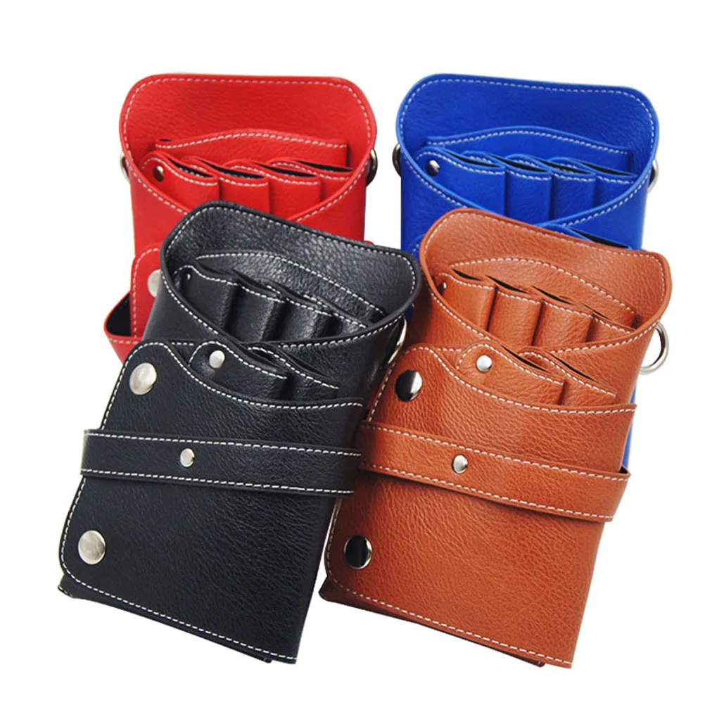 

Professional Barber Kit Tool Bag Vintage Scissor Organizer Pouch Durable Waist Bag For Haircuts Combs Clips Shears Accessories