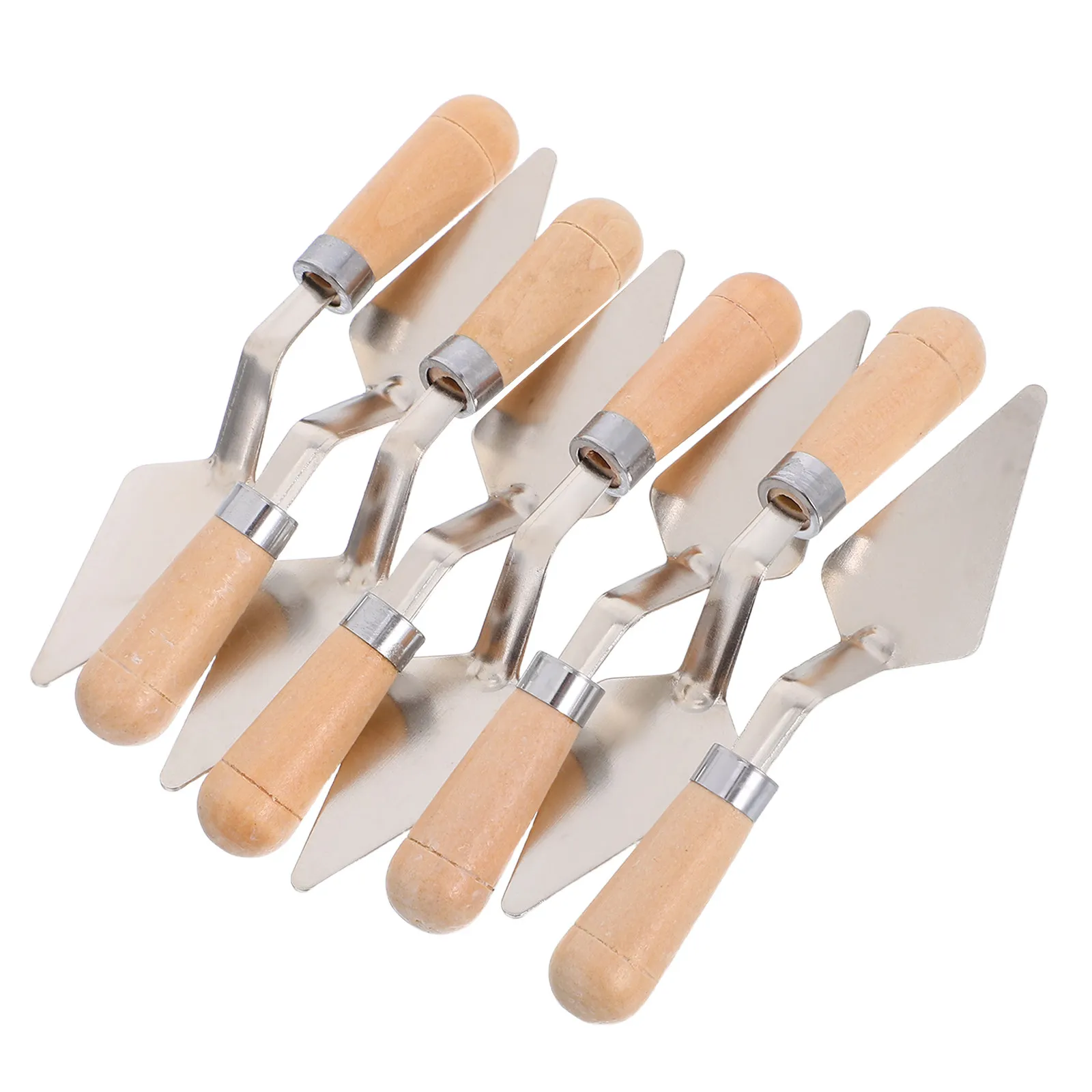 8Pcs Art Palette Knife Set Stainless Steel Spatula Knives with Ergonomic Wood Handles Ideal for Oil Acrylic Painting Mixing