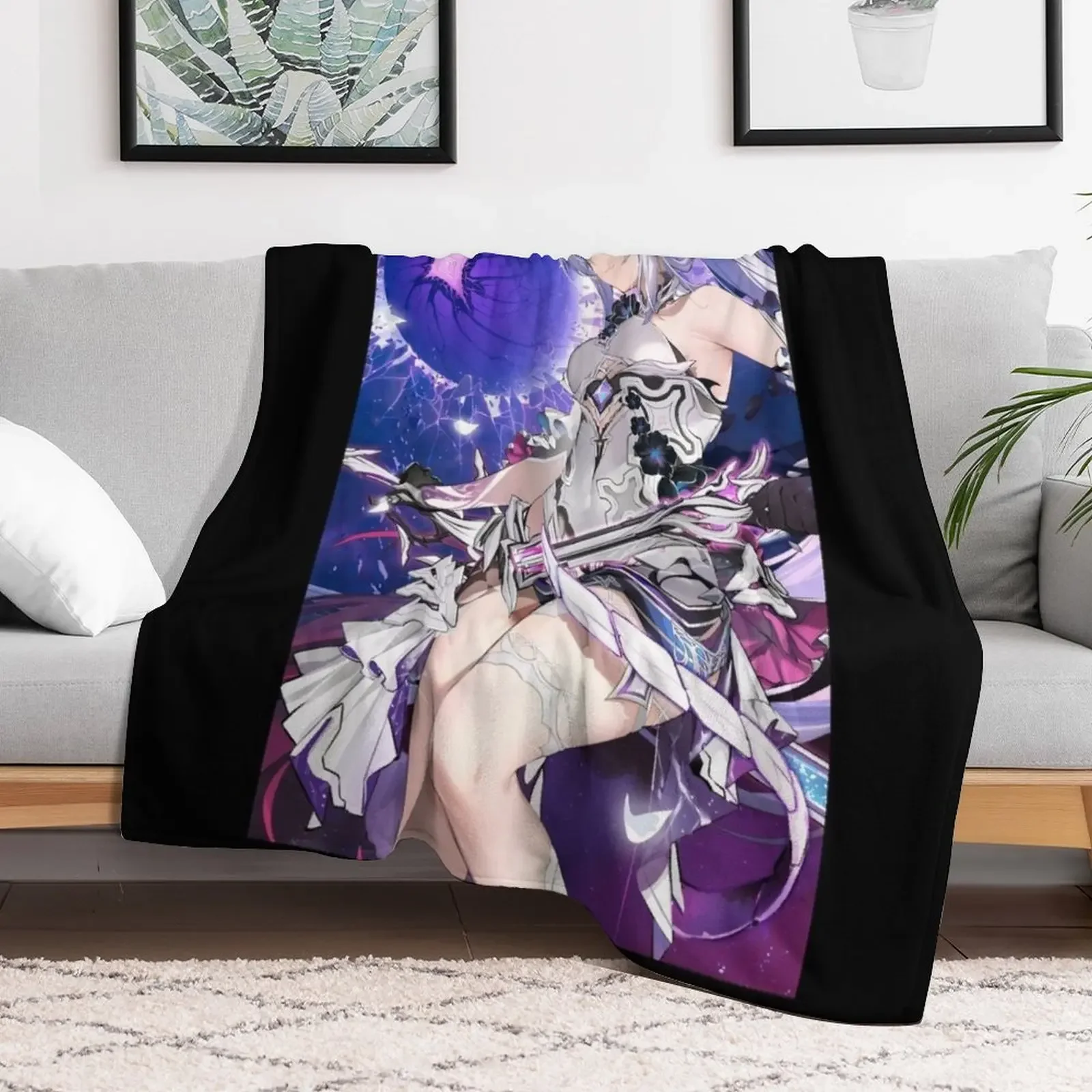 Kiana Kaslana - Honkai Impact Throw Blanket Thins anime Soft Beds Blankets