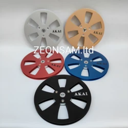 AKAI 1/4 7 Inch Empty Tape Reel Nab Hub Reel-To-Reel Recorders Accessory Empty Aluminum Disc Opening Machine Parts