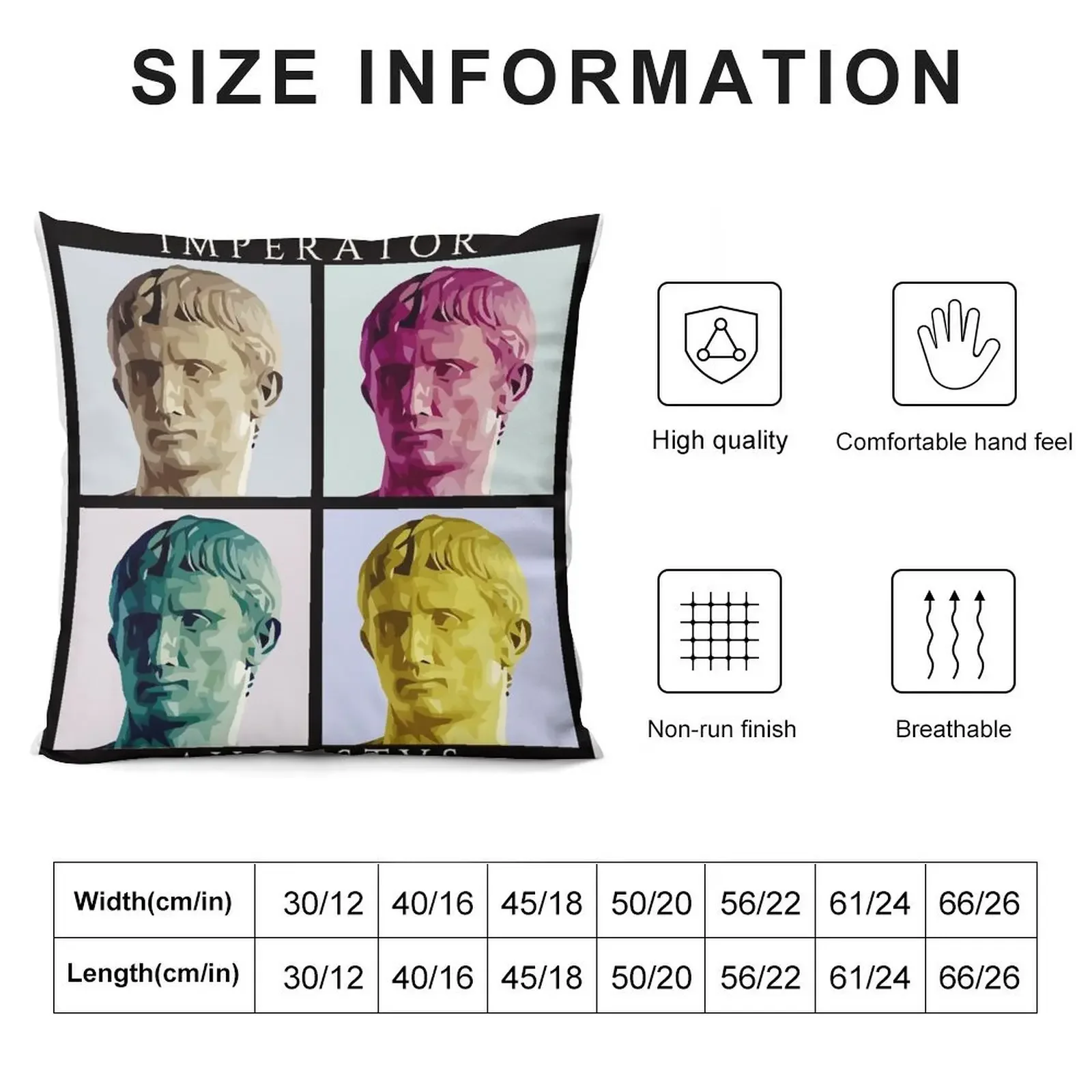 Imperator Augustus pop art Throw Pillow Decorative Sofa Cushion Sofa Cushions pillow