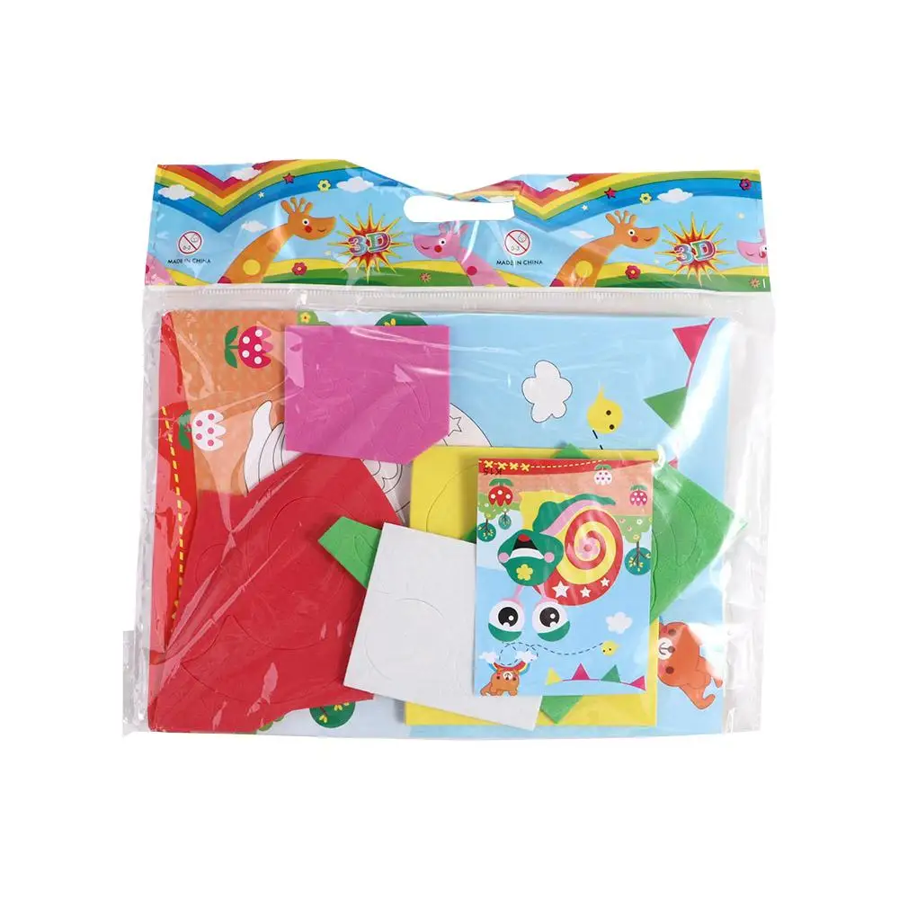 10 STKS Ouder-kind Interactieve Cartoon Dier DIY EVA Foam Sticker EVA Foam 3D Puzzel DIY Handgemaakt voor kinderen