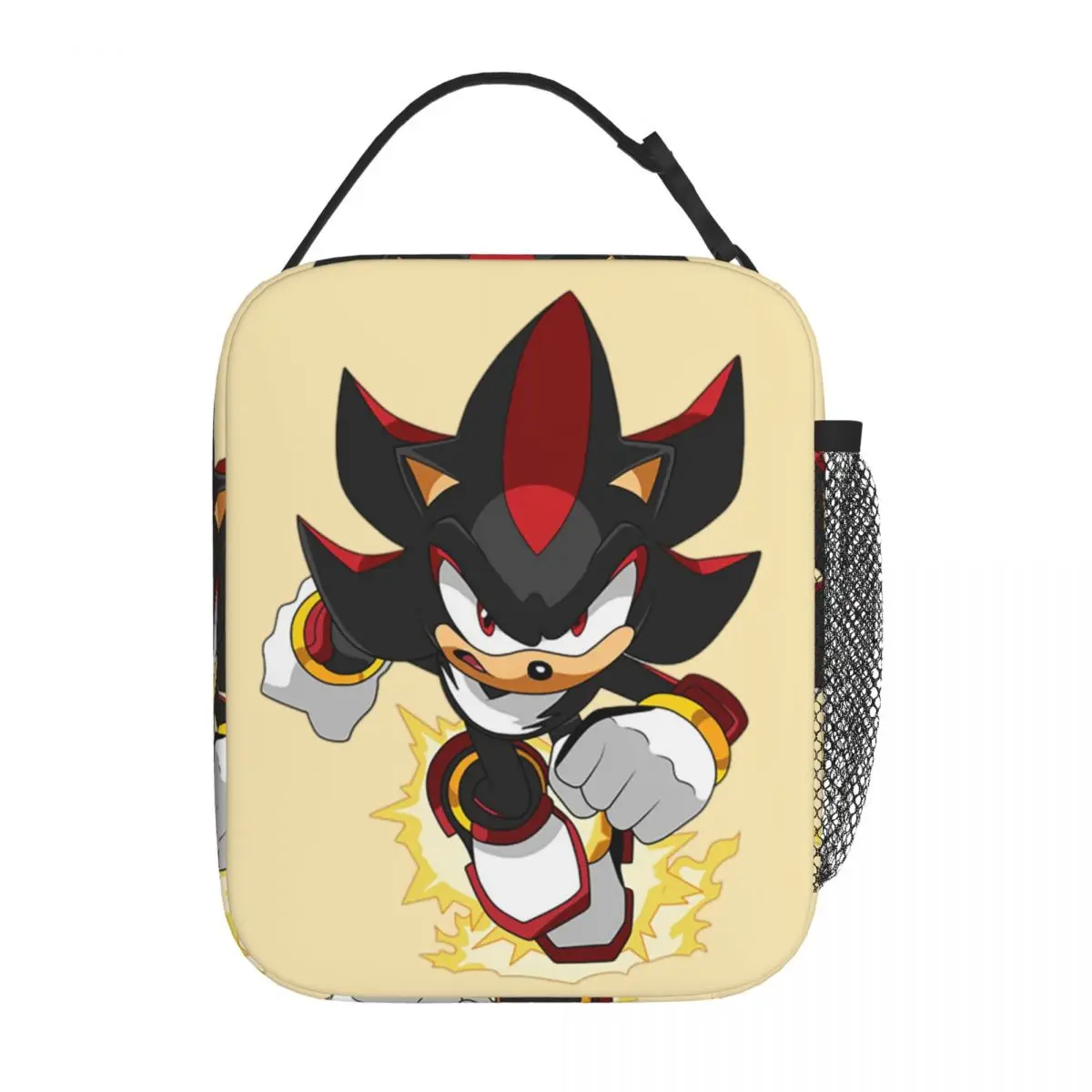 Sonic Shadow Cartoon The Hedgehog Insulated Lunch Bag for Women Children Leakproof Food Boxes Thermal Lunch Box Tote