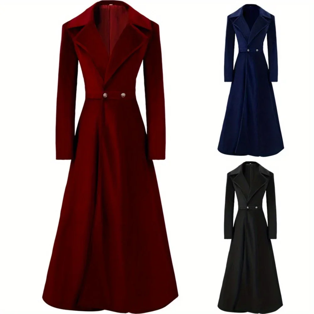 

Осень/зима Модный новый длинный плащ: элегантное женское пальто длиной до колена до щиколотки