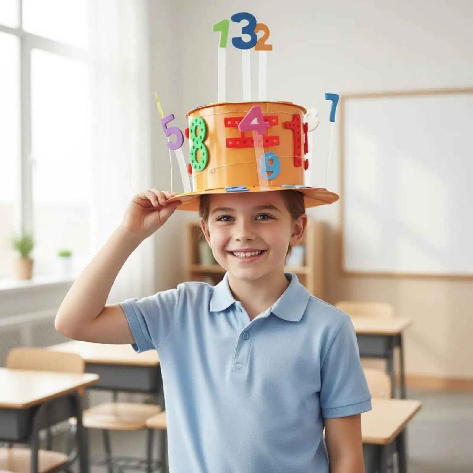 Handcrafted Experiment Experiment Hat Learn Numbers and Letters Electric