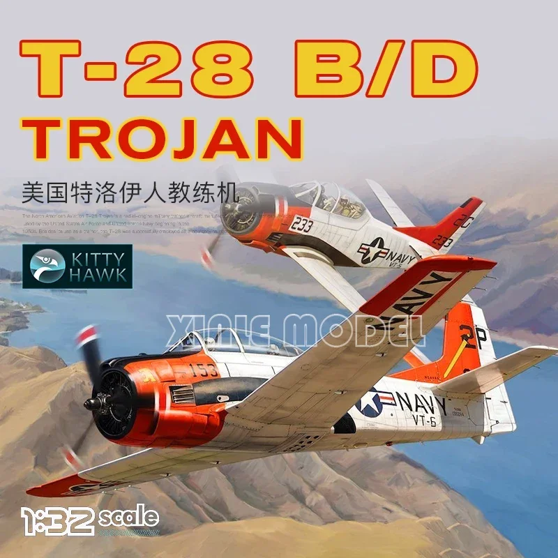 

Модель Kitty Hawk 1/32 Комплект модели самолета KH32014 T-28B/D Троянский тренер