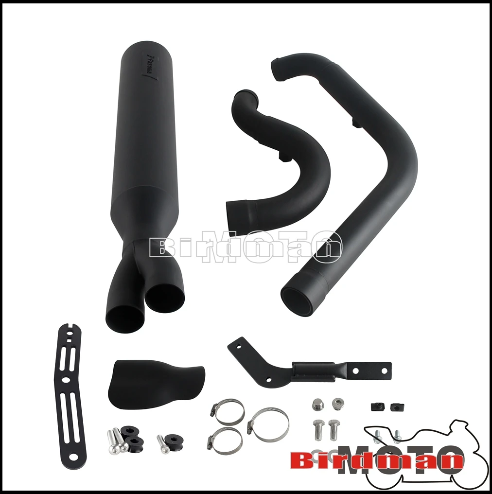 Big Bore Stepped Header Pipes Motorcycle Full Exhaust Muffler For Harley Softail Low Rider ST EI Diablo FXLRST FXRST 117 2022-24