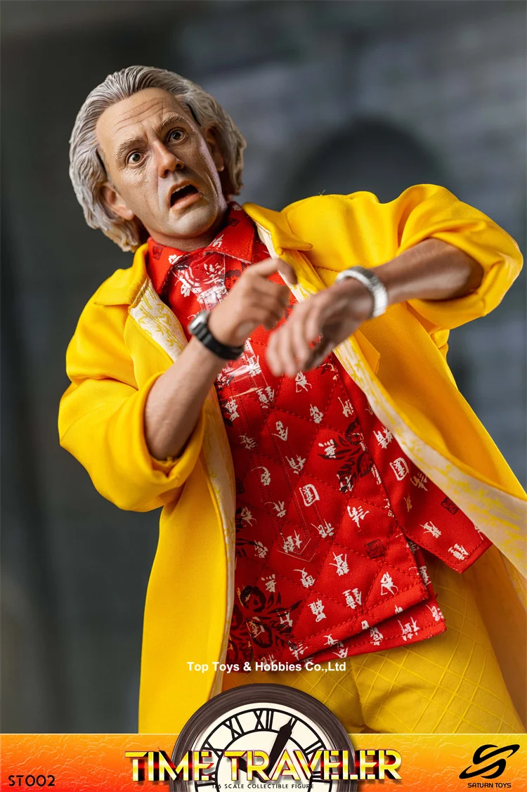 SaturnToys-Action Figure Soldado Masculino, Dr. Emmett Brown, Conjunto Completo, Modelo Corporal, Brinquedos para Fãs, Presentes, ST002, 1: 6,12"