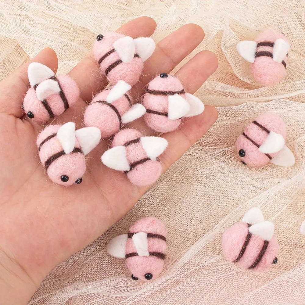 Juguete de abeja de peluche suave de 5 uds para gatitos y gatos pequeños, interactivo, atrae la atención de los gatos y alivia el aburrimiento de los mascotas