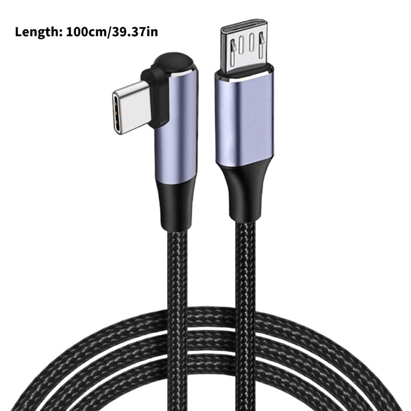 High Speed Type C to Micro USB Cable Reliable Data Transmission Suitable for Phones Tablets Fast Charging Data Transfer