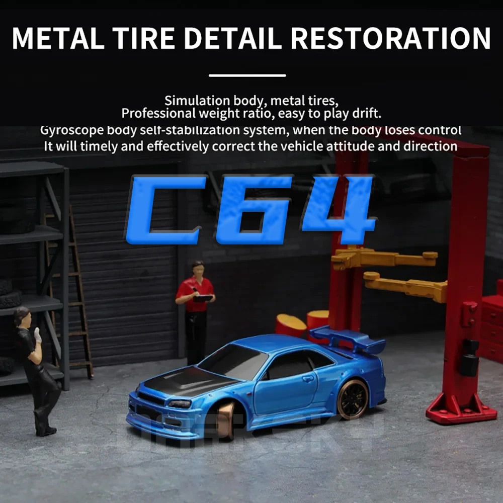 Turbo Racing C64 C65 1:76 Дрифт RC Автомобиль с гироскопическим радио Полнопропорциональные игрушки Turbo Racing C64 C65 1:76 Дрифт RC Автомобиль с гироскопическим радио Полнопропорциональные игрушки