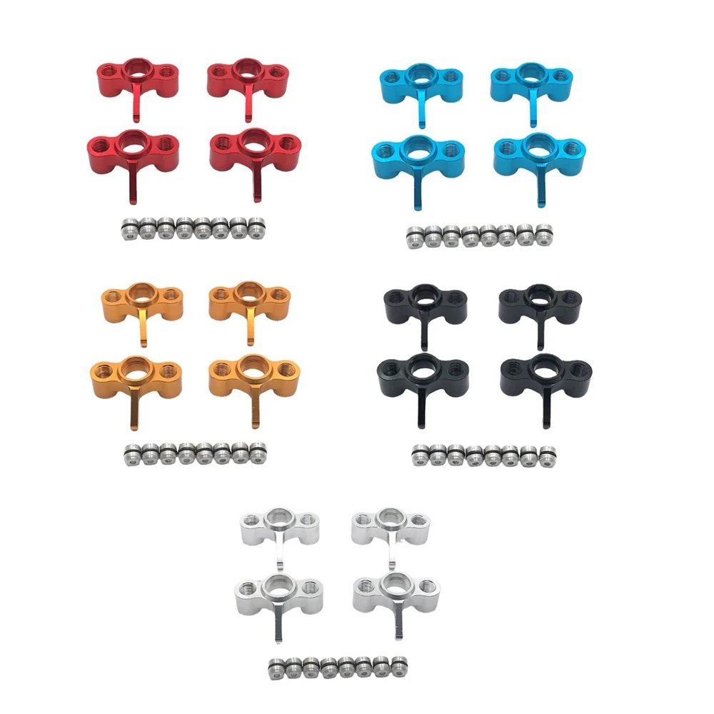 

4Pcs Metal Steering Knuckles Hub Carrier Blocks For JLB Racing CHEETAH 11101 21101 J3 Speed 1/10 RC Car Upgrade Parts-B12B
