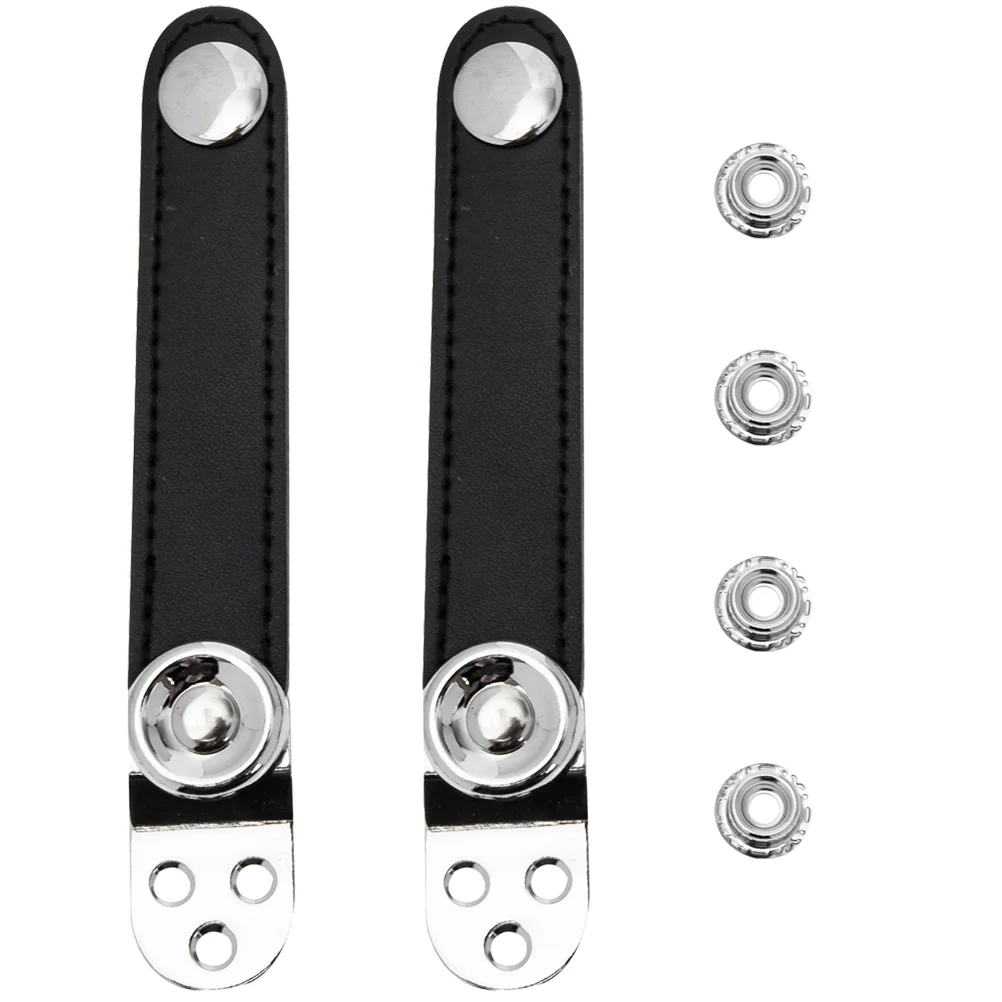 2 Pcs Knob Vest Filler Holder Accordion Bellows Buckle Belt Straps with Accessory Double Layer