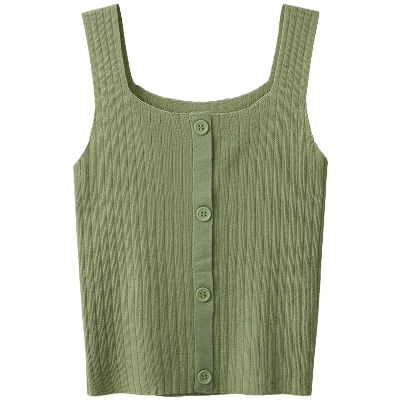

Strap Vest For Women, Suitable For Summer Wear, Loose Fitting Sleeveless Short Top