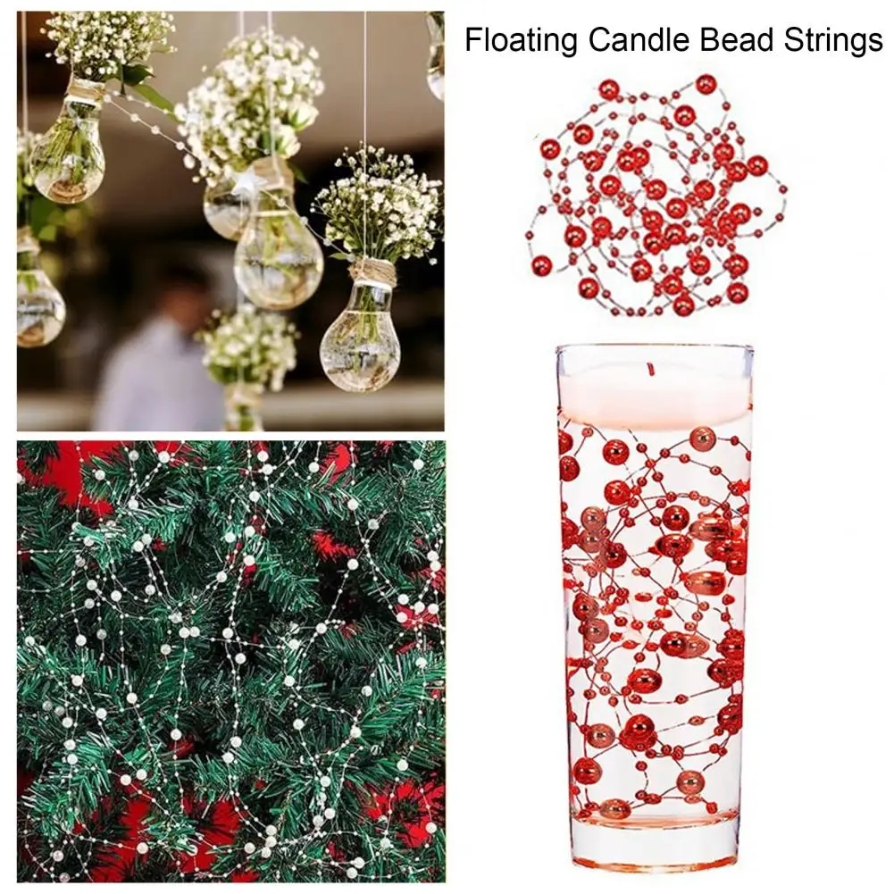 Diy Bead String Crafts Elegant Wedding Party Decorations Artificial Pearl Bead Strings for Centerpieces for Crafts for Vases