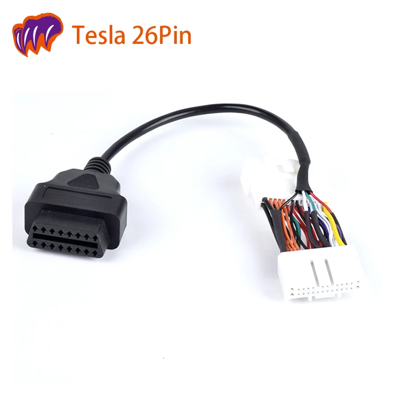 Tesla OBD2 OBDII Diagnostic Cable Adaptor 26 Pin to 20 Pin &12 Pin Compatible with 2019-2022 Tesla Model 3/Y