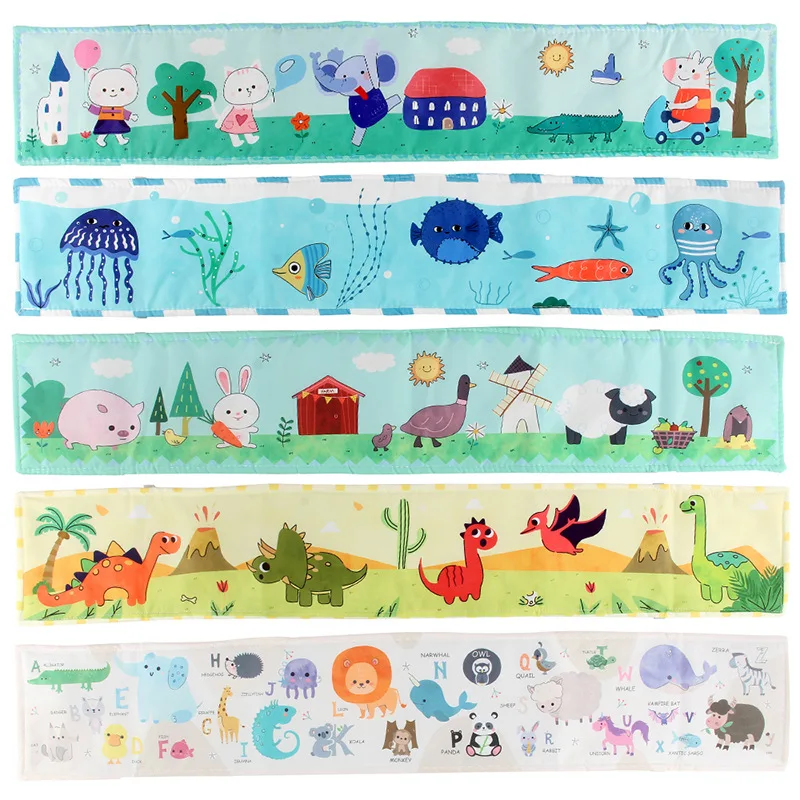 Sensory Cloth Baby Book High Contrast Baby Toys 0-12 Months Newborn Crib Toys Black and White Animal Cloth Books Baby Book