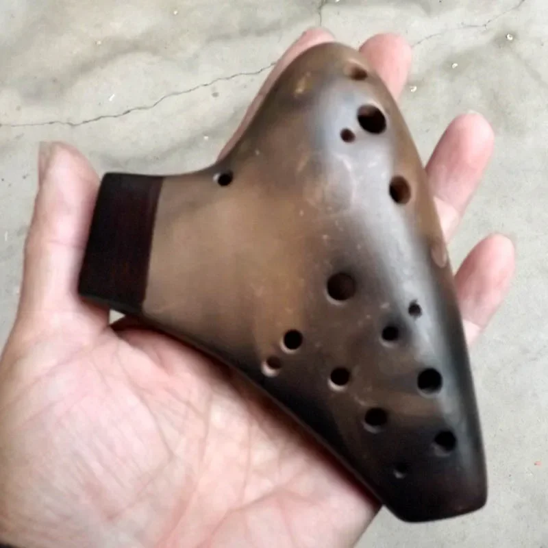 Doppio tubo Ocarina Orff strumenti ceramica triplo tono SD Ocarinas flauto accessori per strumentazione musicale professionale