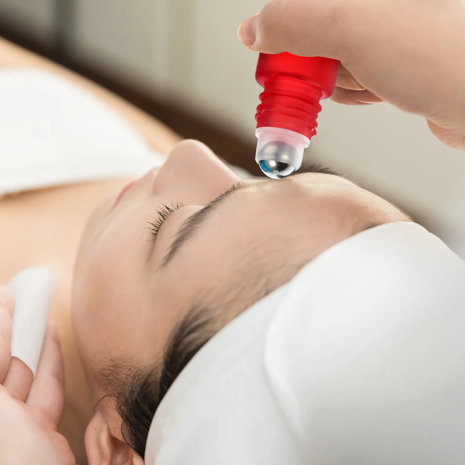 エッセンシャルオイルローラーボトル-小ボトル-トラベル用-フロスト加工-10ml-再利用可能-アロマティック-ロールオン-スキンケアツール