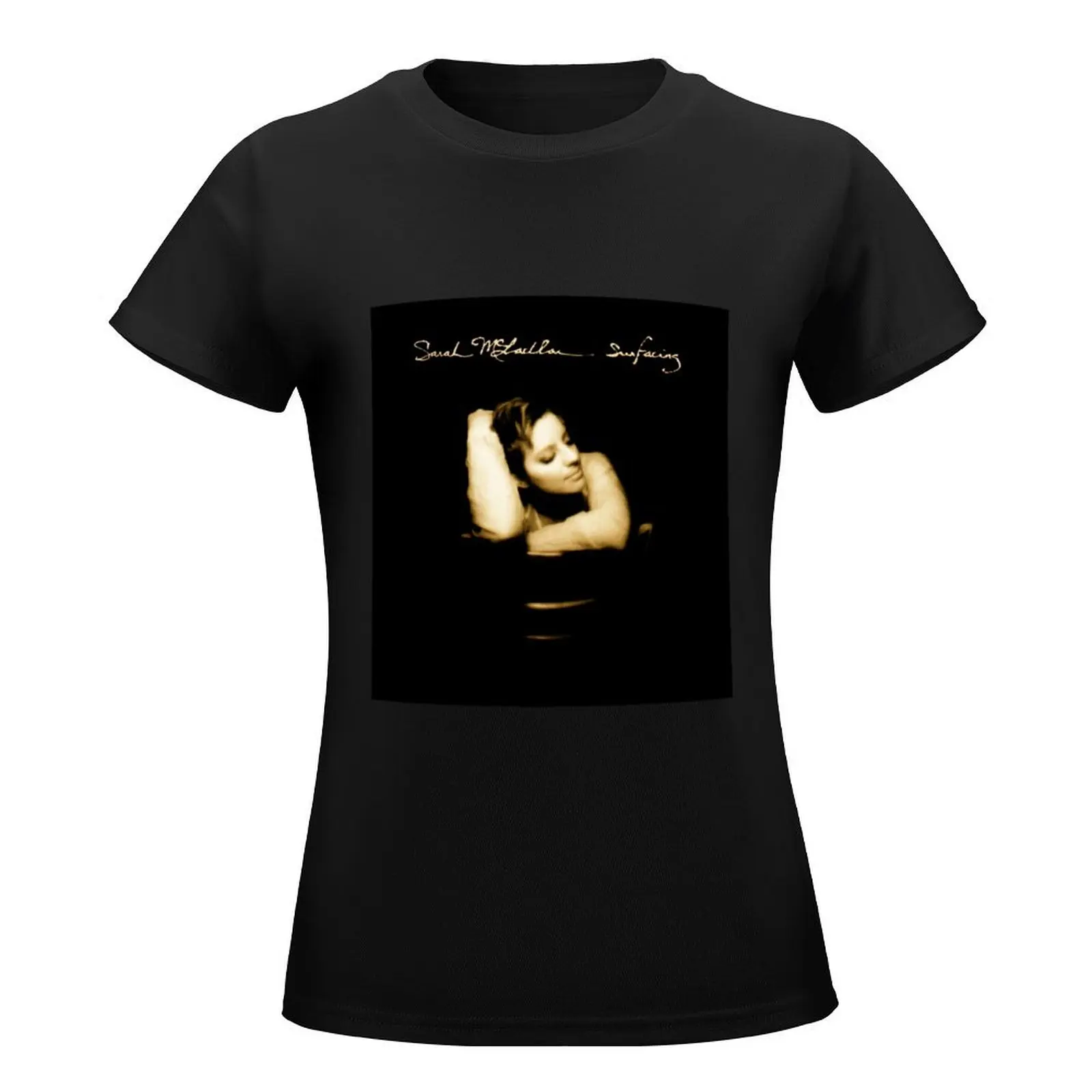 Sarah McLachlan surfacing T-Shirt hippie clothes plus size tops lady clothes Short sleeve tee Woman clothing