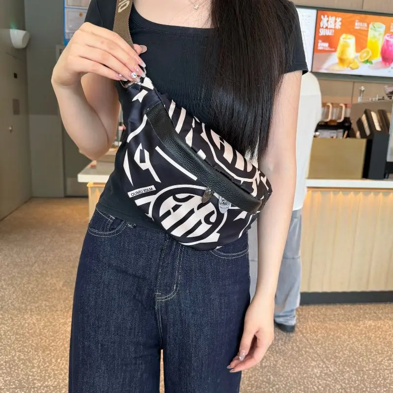 fashionable-unisex-ultra-light-printed-crossbody-bag-commuter-waist-bag-sports-style-oxford-cloth-spring-2026-china-made