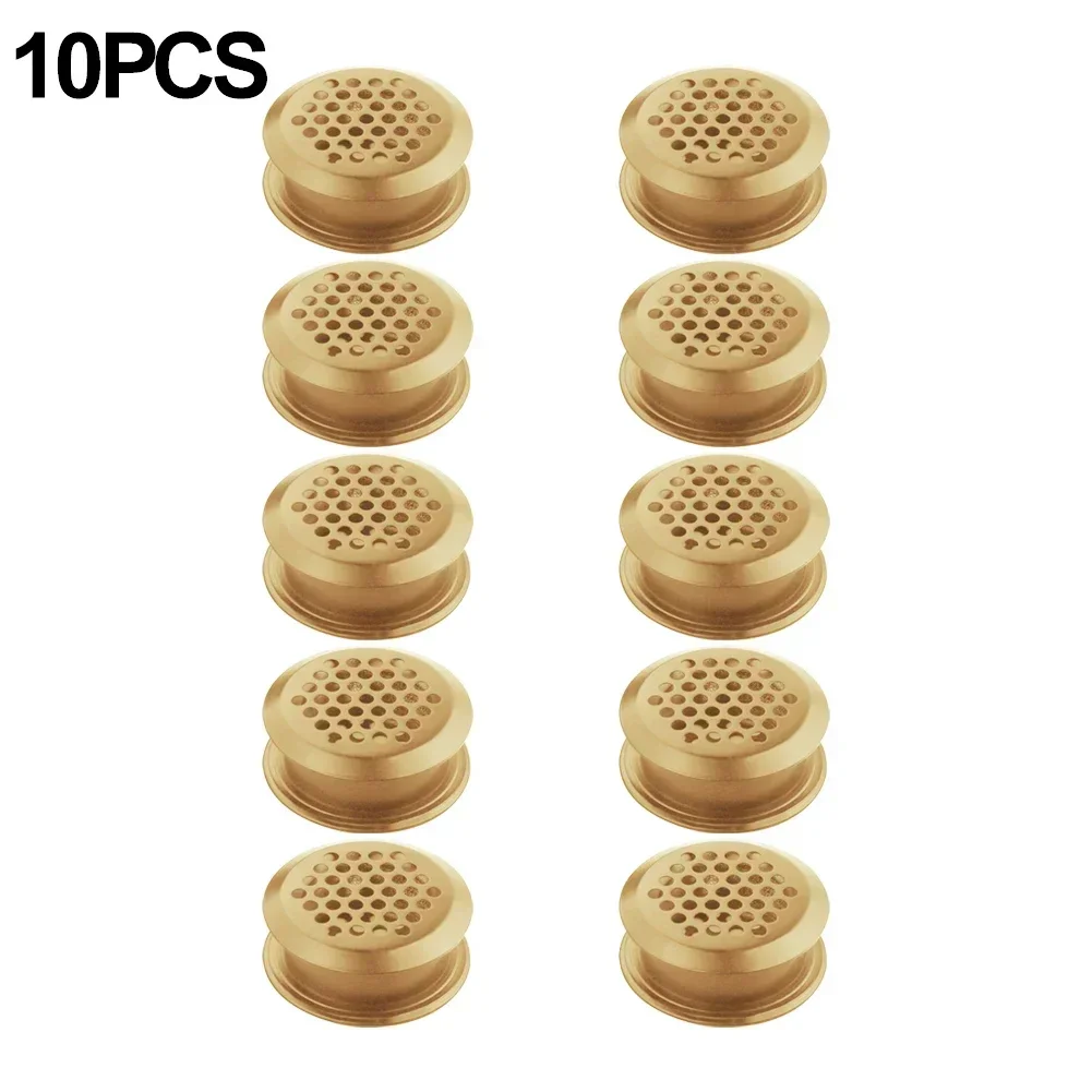 Cabinet Air Vents Cover Double-Sided Wardrobe Shoe Cabinet Grille Ventilation Stainless Steel Round Breathable Mesh Hole
