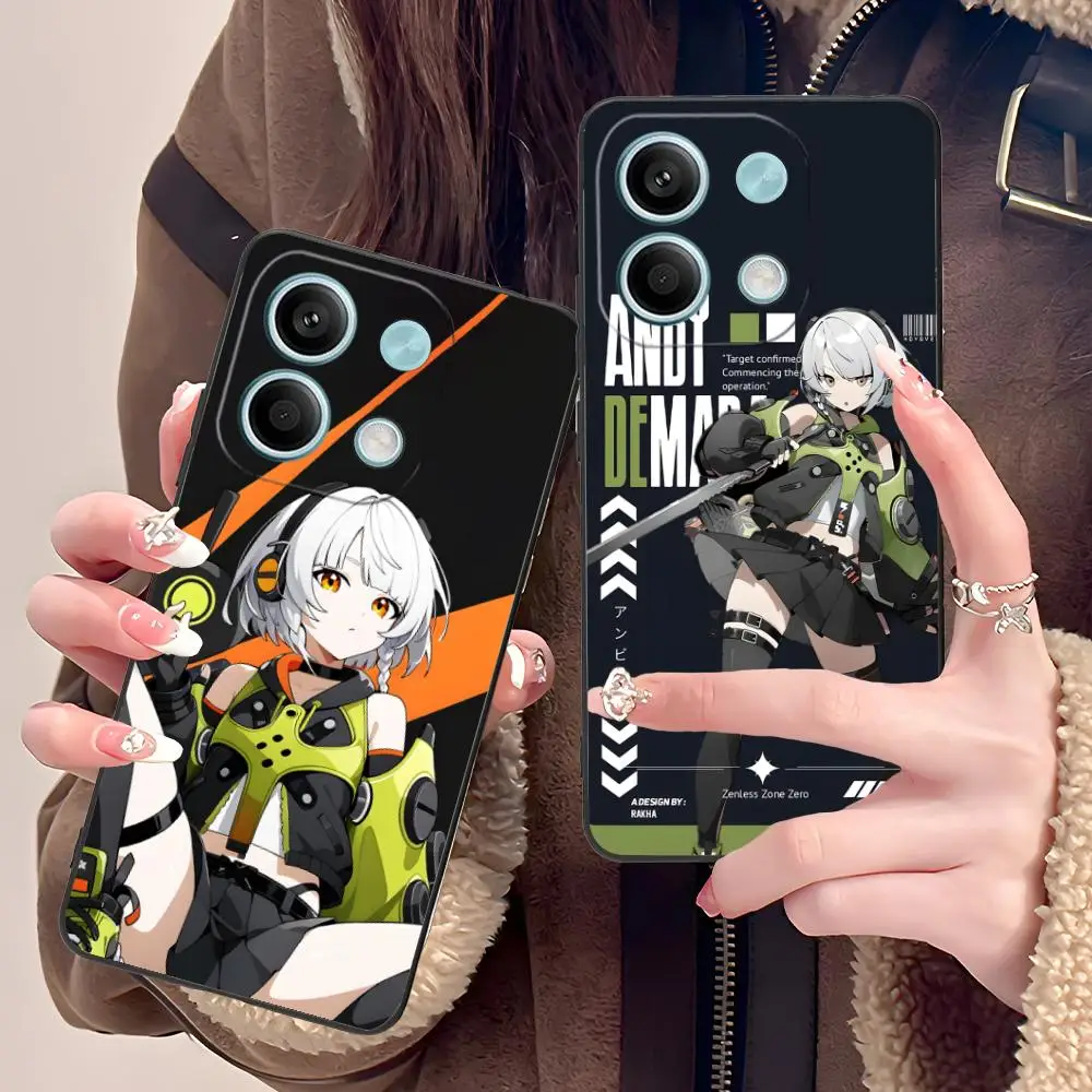 

ZZZ Silver Soldier Anby Phone Case for POCO M6 M5 M4 M3 X7 X6 X5 X4 X3 F6 F5 F4 Pro GT 5G Colour Printing Protective Cover