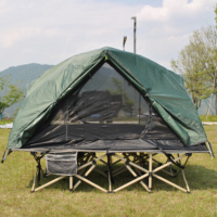 Ultralight 2 Person Backpacking Tent Easy Setup Waterproof Off Ground Tent for Hiking Camping Cot Tent Cot Not Included Bed