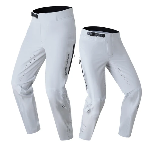 Imagen 2 del producto Nuevos pantalones para bicicleta de montaña, ciclismo, correr con bolsillo con cremallera, ropa deportiva para exteriores, pantalones de Motocross MTB