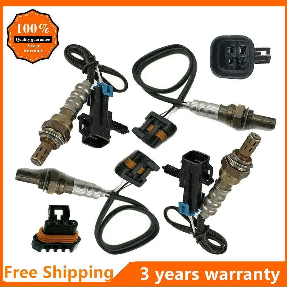 

4pcs O2 Oxygen Sensor For Chevrolet C/K1500 2500 Suburban 5.7L 7.4L 1996-1999