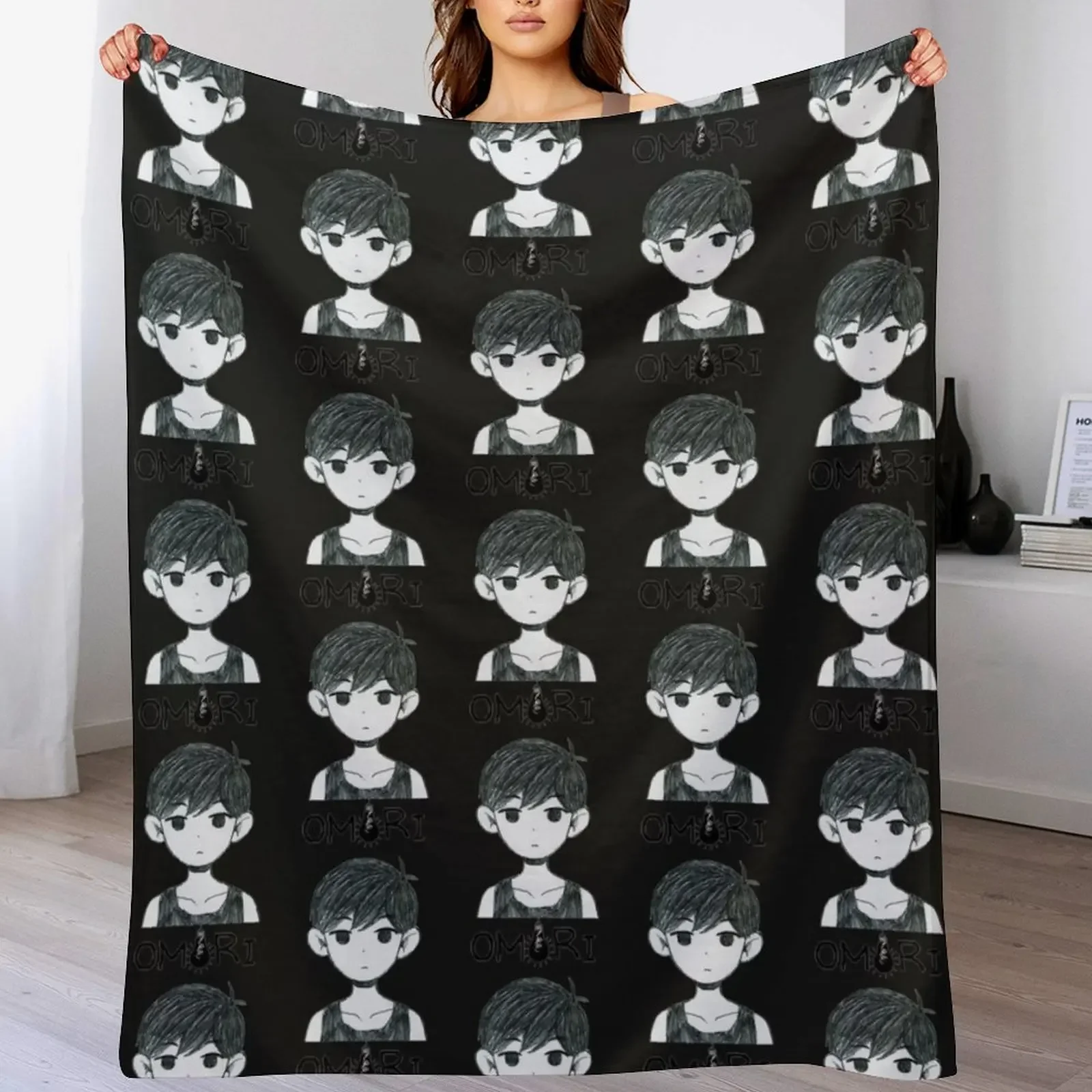 

omori merch| Gift T-Shirt Throw Blanket Blankets Sofas Of Decoration Single Blankets