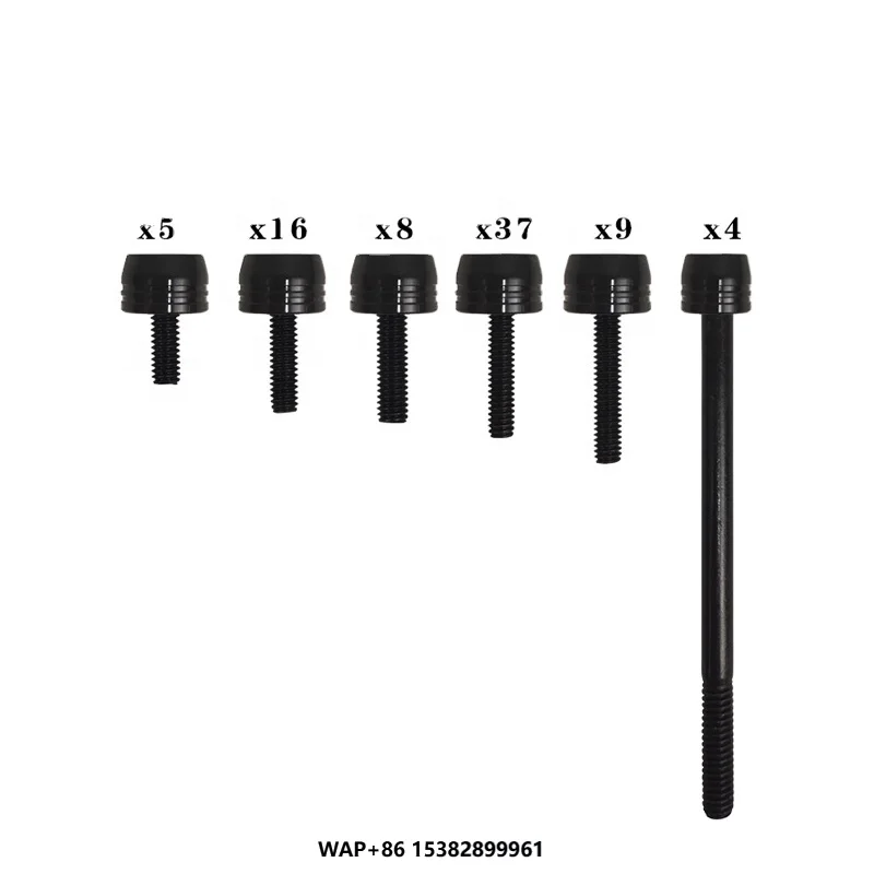 Premium Motorcycle Screw Set High Quality 6061T6 Aluminum Alloy Plastic Screws and Decorative Caps for Enthusiasts