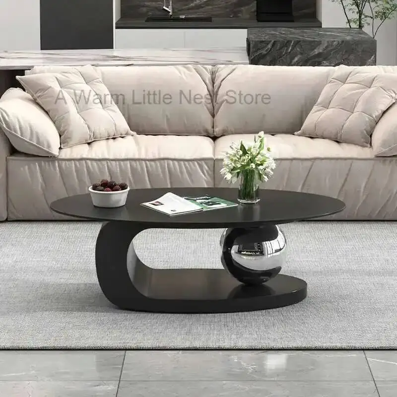 

Modern Aesthetic Unique Coffee Table Light Luxury Minimalist Modern Creative Side Table Lounge Clear Design Couchtisch Furniture