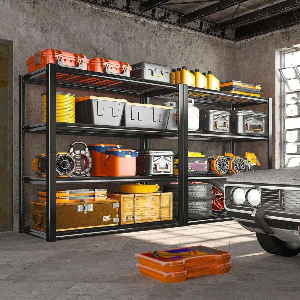 

Storage Shelves 2200LBS Garage Shelving Heavy Duty Metal Shelving Adjustable Metal Shelves Industrial Shelf for Warehouse