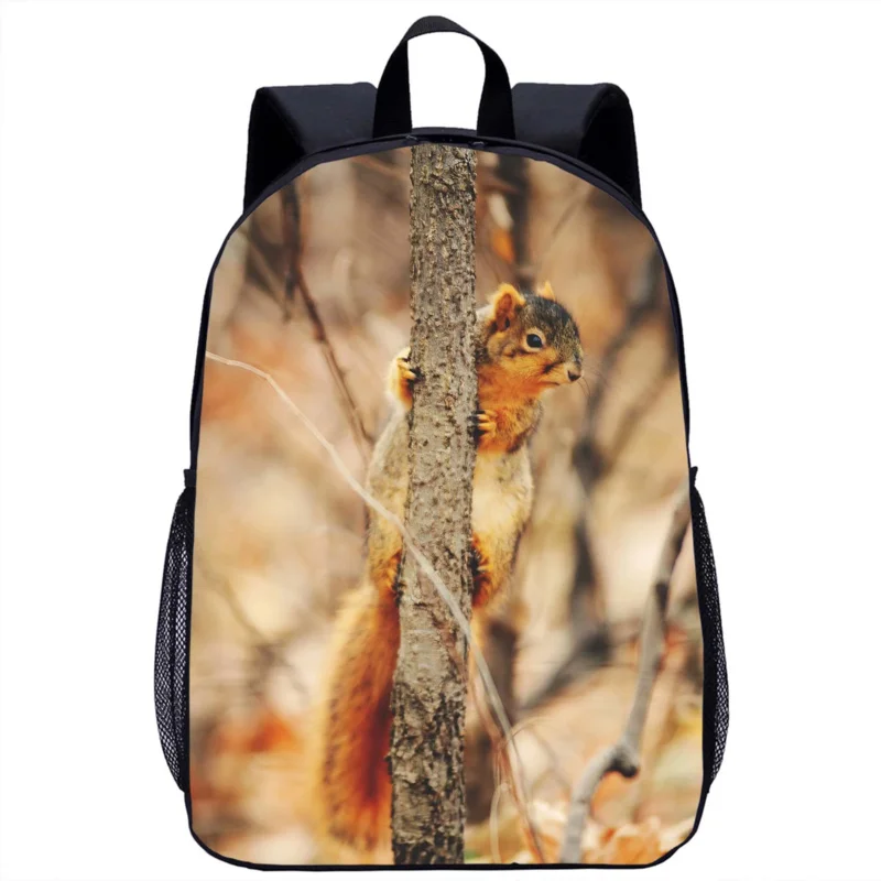 

Funny Squirrel Backpack Children School Bag Cute Animal Print Teenager Casual Backpack Laptop Bag Woman Men Travel Rucksack