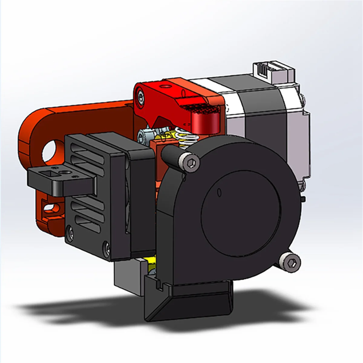Kit Peningkatan Penggerak Langsung Ekstruder dengan Kit Geser Rel Linier Kit Panduan Linier Sumbu X dengan Braket Bidang Belakang B