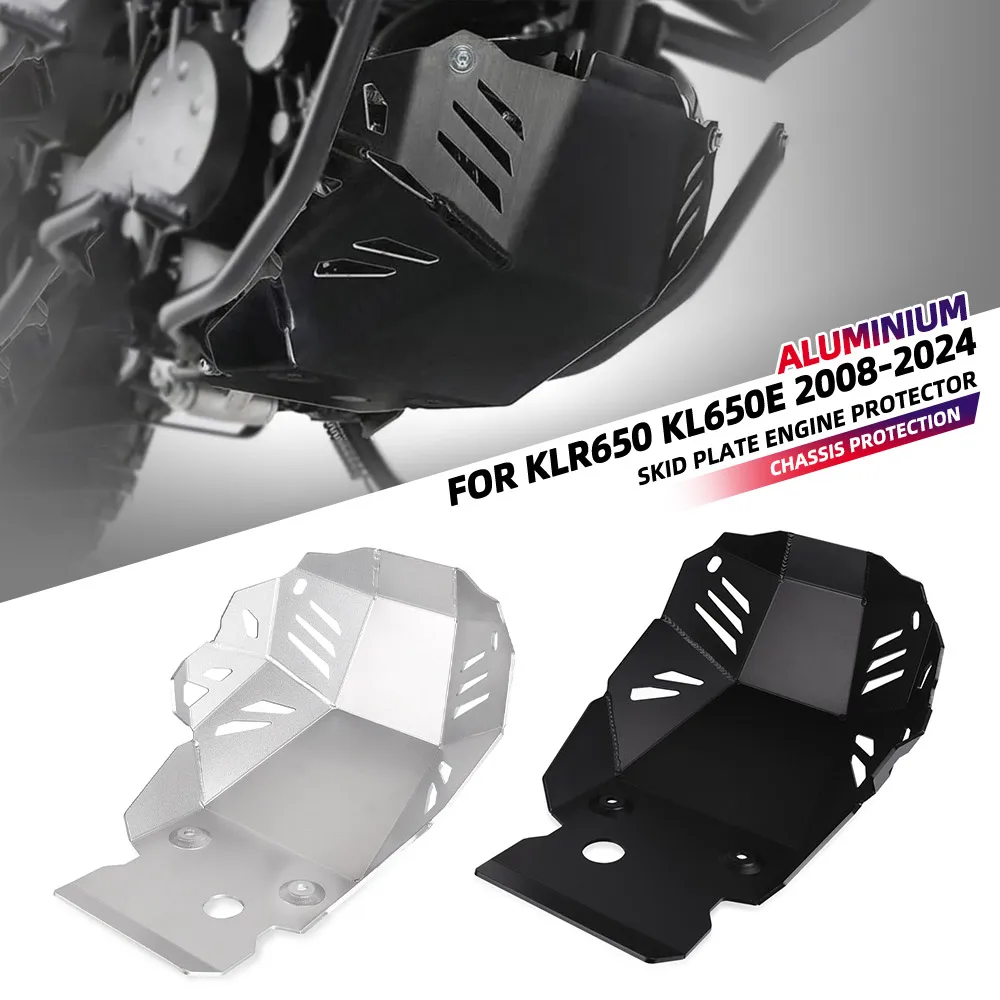 

For Kawasaki KLR 650 KL650E 2008-2024 Motorcycle Engine Protection Guard Cover Bash Guards Sump Plate Skid Plate KLR650