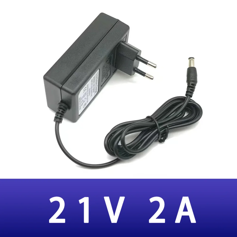 

1Pcs DC New 21V 2A power adapter 42W 100V-240V EU US Plug adapter 5.5mm x 2.1-2.5mm for LED CCTV WiFi