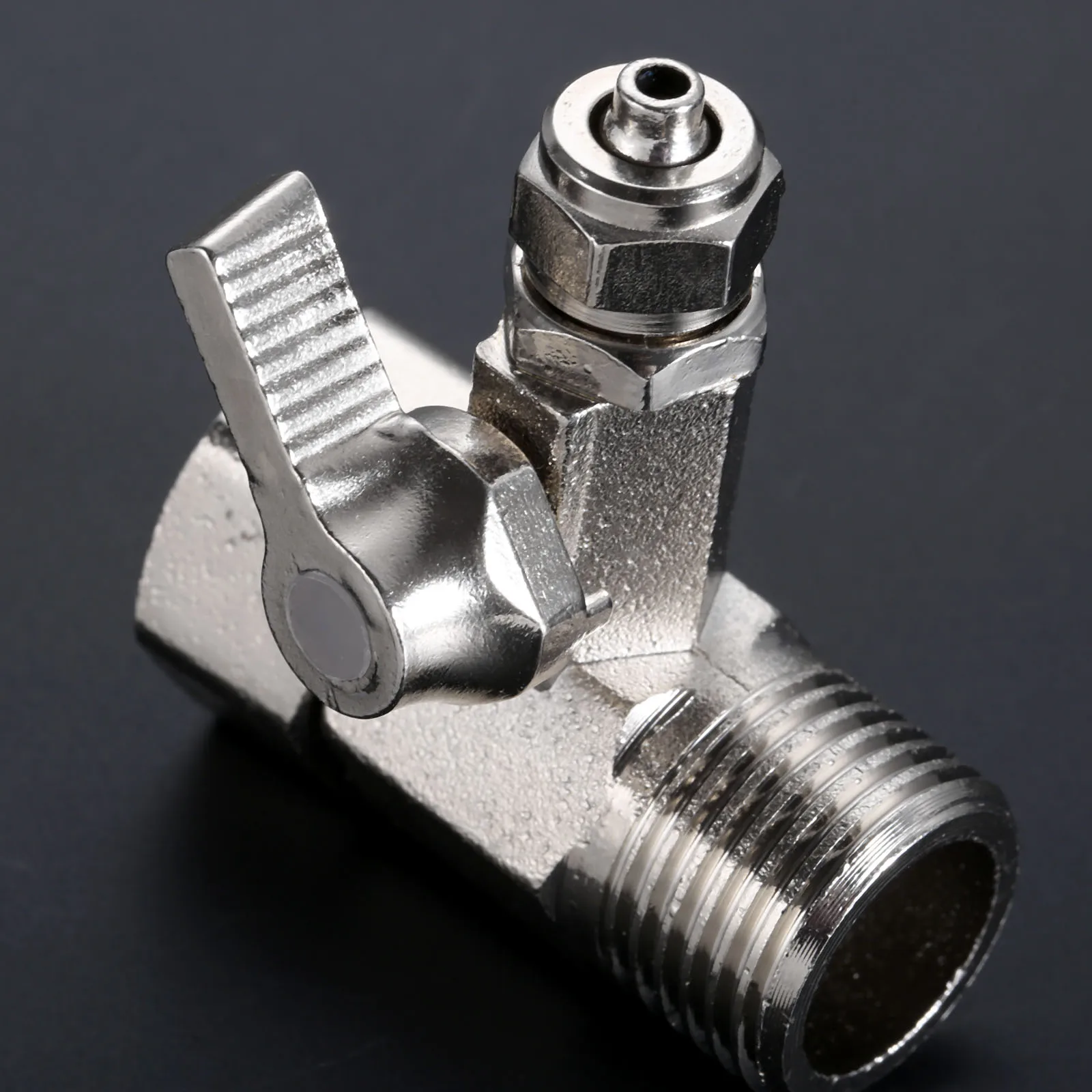 1PC 티 RO 급수 어댑터 1/2 ''~ 1/4'' 수도꼭지 워터 필터 볼 밸브 탭 커넥터 밸브 하드웨어 도구, 1 피스