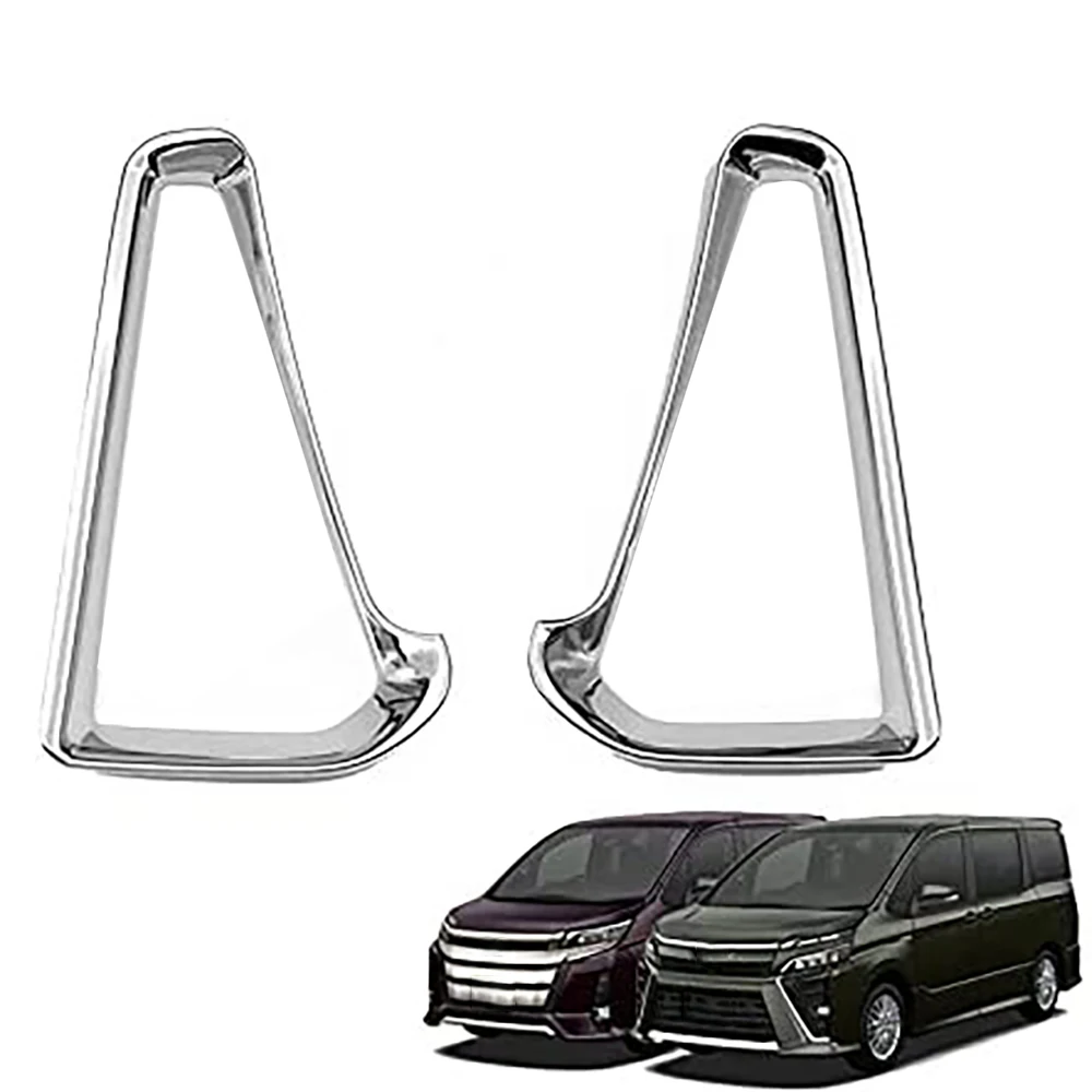 Car Protective Frame for Toyota Noah/Voxy 80 Series Modified Rear Fog Lamp Decorative Bright Frame Silver