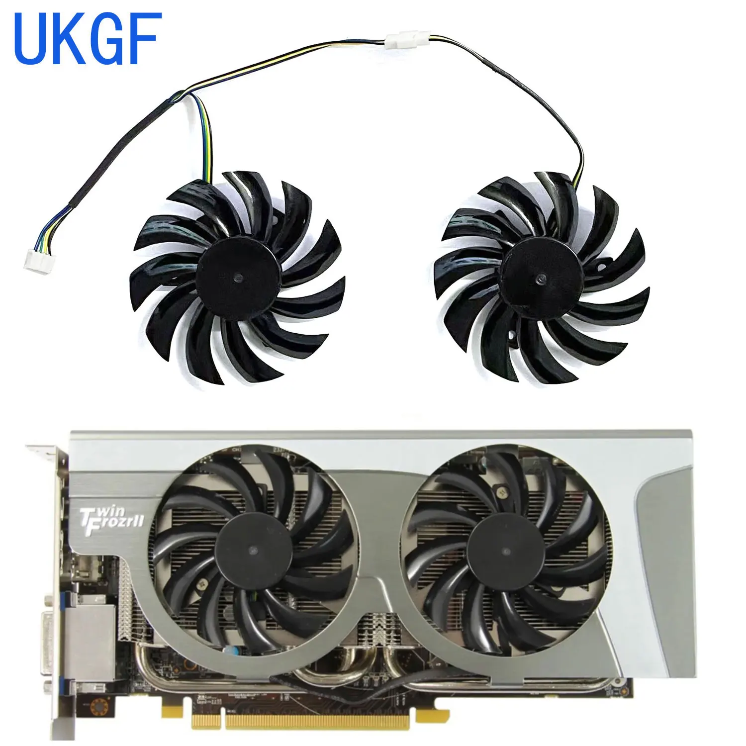 

Brand new 75MM 4PIN PLD08010S12HH suitable for MSI Geforce GTX 580/570/560/560ti/480/465/460 GTX770 graphics card