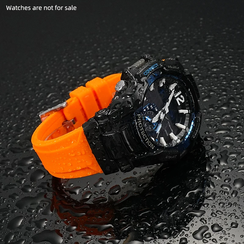 Voor Casio g-shock 5536 Black Knight gr-b100 rubberen horlogeband GR B100 gemodificeerde siliconen horlogeband GR-B100-1A herenarmband blauw