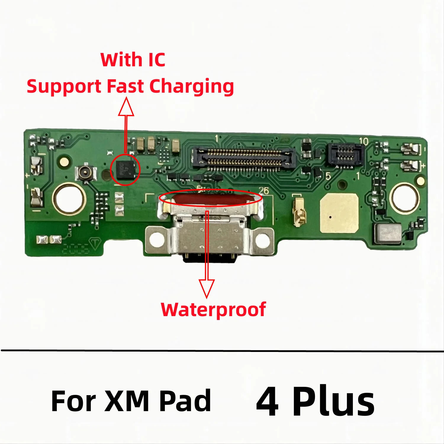 USB Charger For Xiaomi Mi Pad 4 Plus Dock Connector Board Charging Port Flex Cable Replacement Parts